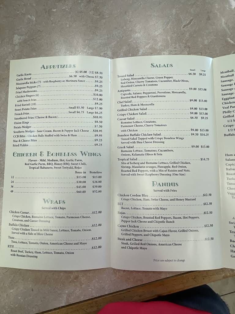 R Pizza House Menu 2