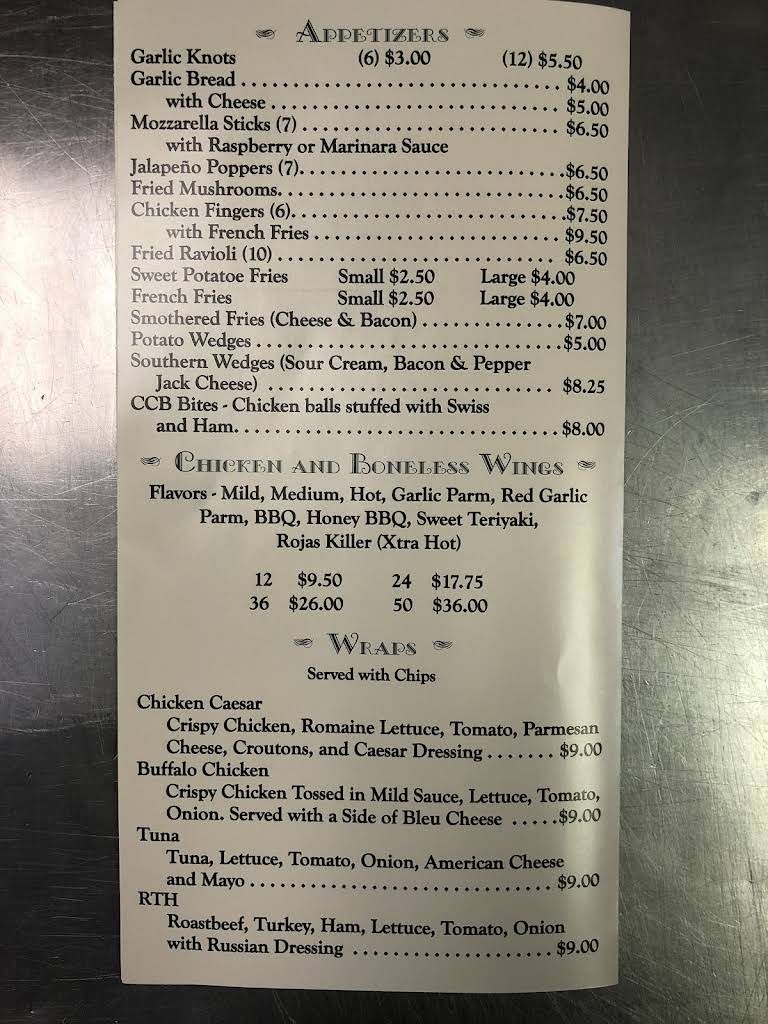 R Pizza House Menu 7