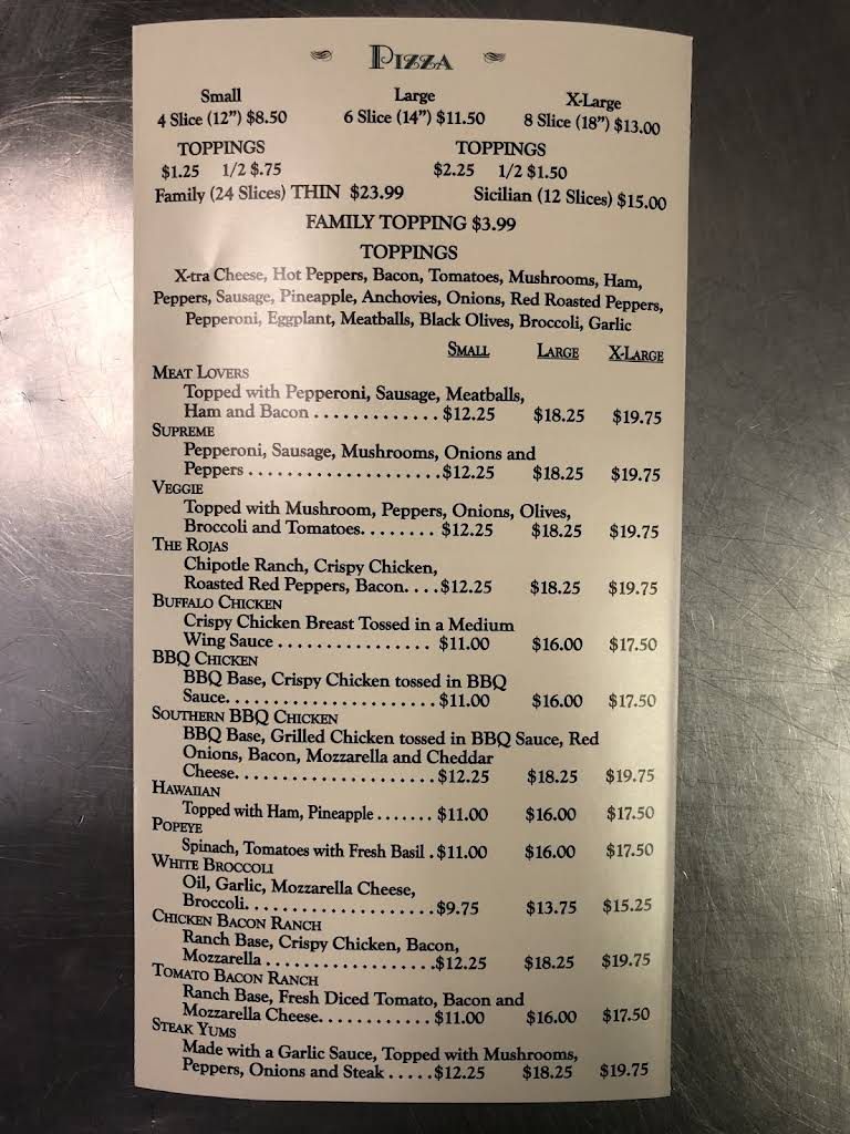 R Pizza House Menu 8